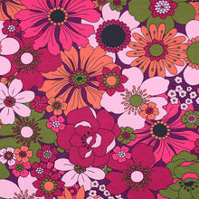 Load image into Gallery viewer, Blomster Vintage Bloom French terry Plum