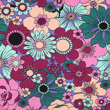 Load image into Gallery viewer, Blomster Vintage Bloom French terry Purple
