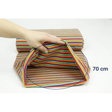 Load image into Gallery viewer, Multi stripe rainbow ribbing, 0.5 cm stripes