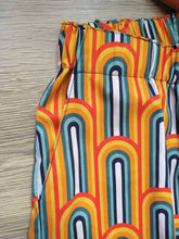Load image into Gallery viewer, Retro Rainbows on STRETCH COTTON