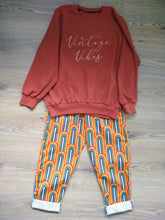 Load image into Gallery viewer, Retro Rainbows on STRETCH COTTON