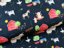 Load image into Gallery viewer, Farm on denim look jersey