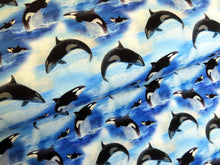 Load image into Gallery viewer, Orcas/Killer Whales French terry