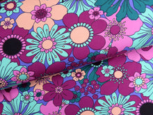 Load image into Gallery viewer, Blomster Vintage Bloom French terry Purple