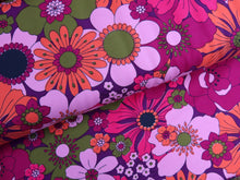 Load image into Gallery viewer, Blomster Vintage Bloom French terry Plum