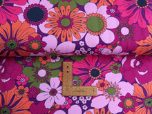 Load image into Gallery viewer, Blomster Vintage Bloom French terry Plum