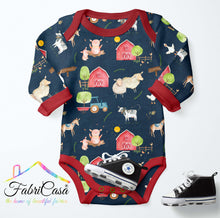 Load image into Gallery viewer, Farm on denim look jersey