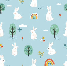 Load image into Gallery viewer, Bunnies, Birds and Rainbows jersey
