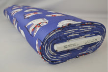 Load image into Gallery viewer, Polar Bears on blue Alpenfleece/ Alpine fleece/fleece back sweatshirt