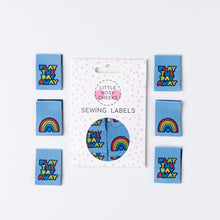 Load image into Gallery viewer, 'PLAY THE DAY AWAY' Pack of 6 sewing labels