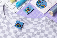 Load image into Gallery viewer, 'PLAY THE DAY AWAY' Pack of 6 sewing labels