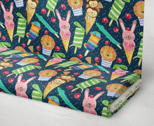 Load image into Gallery viewer, Animal Lollies cotton jersey