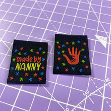 Load image into Gallery viewer, 'MADE BY NANNY' Pack of 6 sewing labels