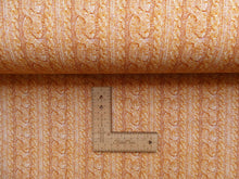 Load image into Gallery viewer, Cable knit effect French terry, ochre
