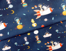Load image into Gallery viewer, SPACE FUN, GOTS organic French terry 1.35 M PIECE