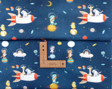 Load image into Gallery viewer, SPACE FUN, GOTS organic French terry 1.35 M PIECE