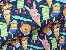 Load image into Gallery viewer, Animal Lollies cotton jersey