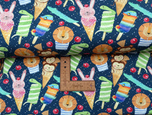 Load image into Gallery viewer, Animal Lollies cotton jersey