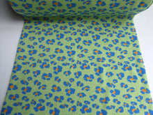Load image into Gallery viewer, VIBRANT LEOPARD LIME JACQUARD TUBULAR KNIT