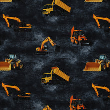 Load image into Gallery viewer, Construction Vehicles denim look jersey
