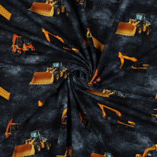 Load image into Gallery viewer, Construction Vehicles denim look jersey
