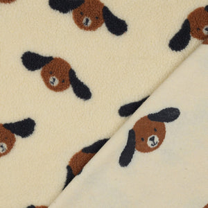 Teddy Sherpa Doggies on beige