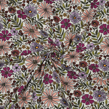 Load image into Gallery viewer, Cosmos Flower mix ecru jersey

