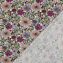 Load image into Gallery viewer, Cosmos Flower mix ecru jersey
