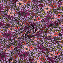 Load image into Gallery viewer, Cosmos Flower mix lavender jersey
