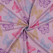 Load image into Gallery viewer, Glitter Butterflies melange jersey
