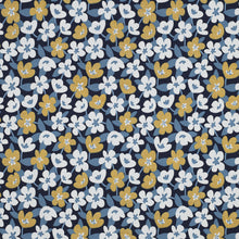 Load image into Gallery viewer, Glitter Flowers navy jersey

