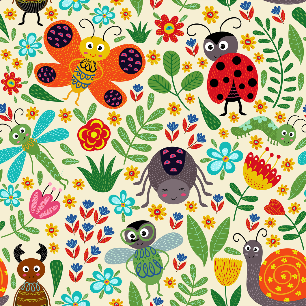 CREEPY CRAWLIES/BUGS, BEES AND BUTTERFLIES DESIGNS