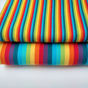 Multi stripe rainbow 2x2 ribbing