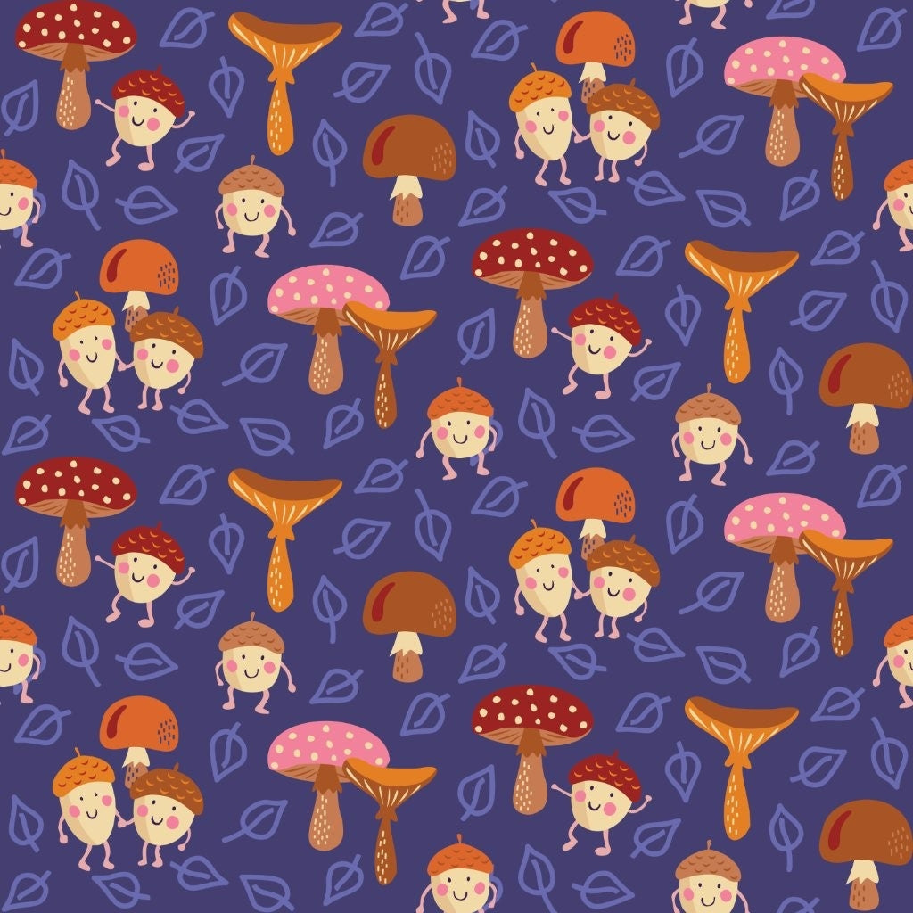 Acorns and Mushrooms brushed sweatshirt PRE-ORDER