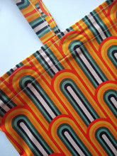 Load image into Gallery viewer, Retro Rainbows on STRETCH COTTON
