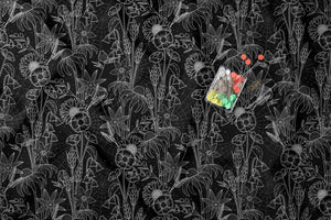 Monochrome Meadow cotton twill denim 320 gsm PRE-ORDER
