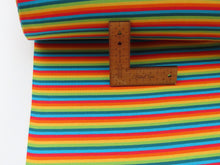 Load image into Gallery viewer, Multi stripe rainbow 2x2 ribbing
