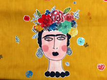 Load image into Gallery viewer, Frida Kahlo&#39;s Portrait jersey panel DUE IN STOCK W/C 06.05
