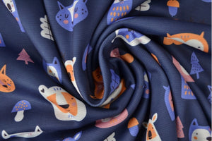 Animal Faces on navy jogging sweatshirt DUE IN STOCK W/C 27.10