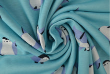 Load image into Gallery viewer, Penguins on sky blue jogging sweatshirt DUE IN STOCK W/C 27.10
