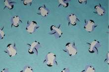 Load image into Gallery viewer, Penguins on sky blue jogging sweatshirt DUE IN STOCK W/C 27.10
