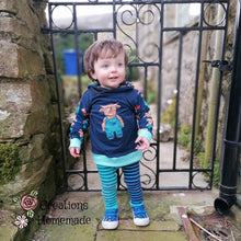 Load image into Gallery viewer, Wee Highlander boy French terry panel, child
