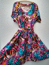 Load image into Gallery viewer, Tie dye printed viscose, purple

