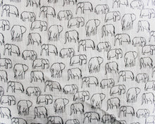 Load image into Gallery viewer, Elephants double gauze/muslin
