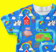 Load image into Gallery viewer, Farmyard Frolics on sky blue jersey, exclusive ETA W/C 24.03
