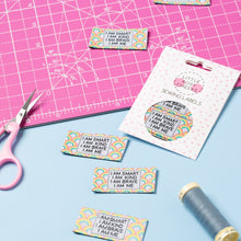 Load image into Gallery viewer, &#39;I AM ME&#39; Pack of 6 sewing labels
