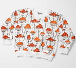 Toadstools cotton jersey