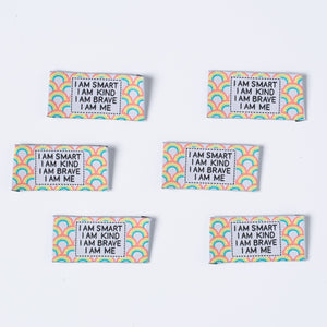 'I AM ME' Pack of 6 sewing labels