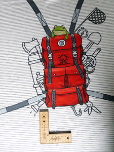 Frog Backpack jersey panel