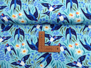 Swallows on blue jersey ETA W/C 24.03